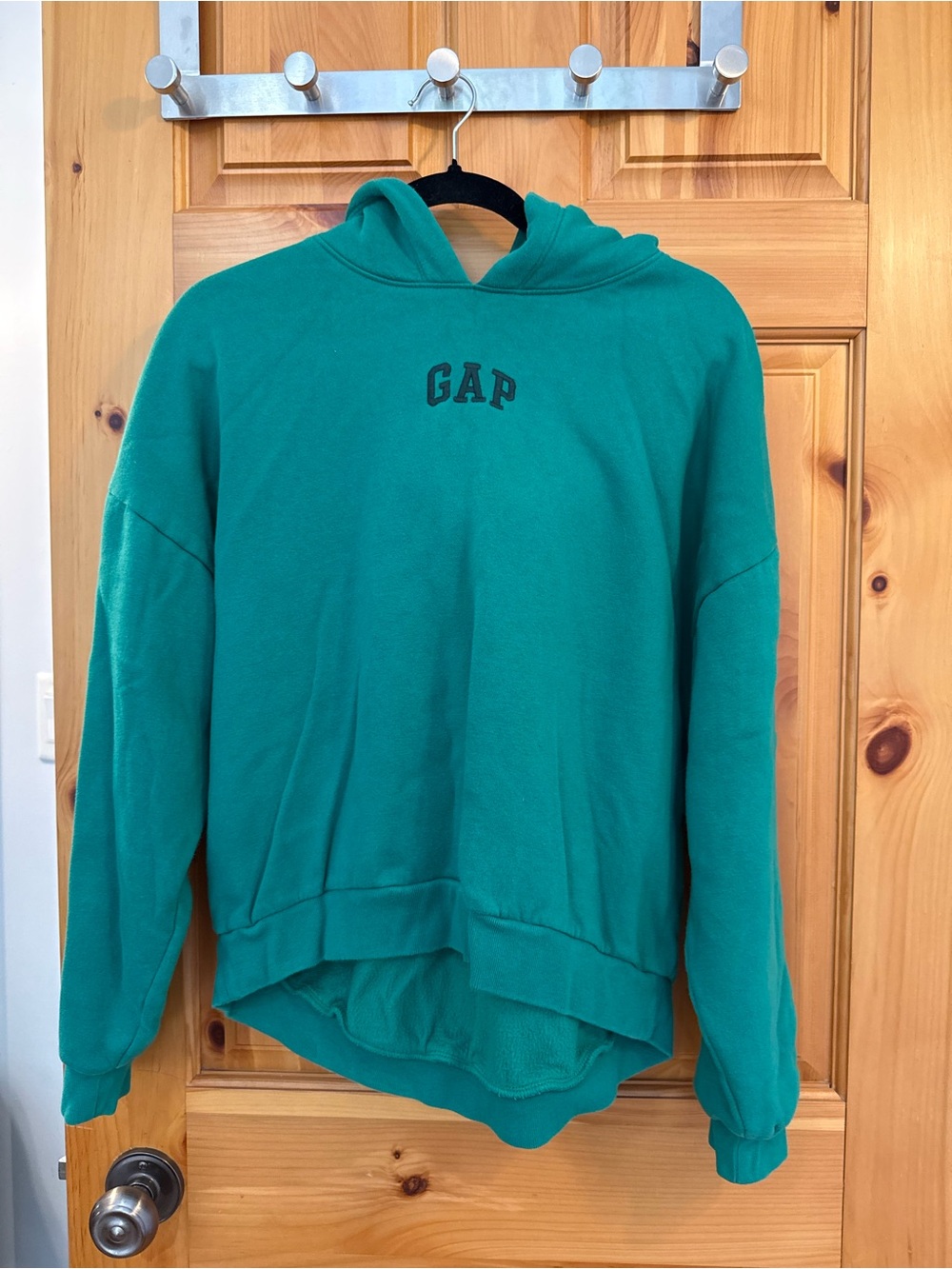 GAP Men's Teal Crewneck Hoodie Sweatshirt